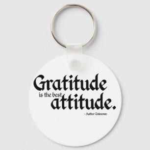 Gratitude is de beste houding sleutelhanger