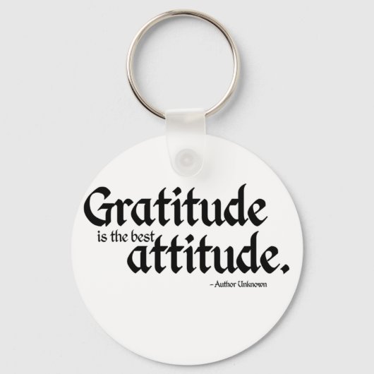 Gratitude is de beste houding sleutelhanger (Voorkant)