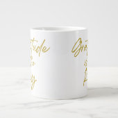 Gratitude is de Key 20 oz Jumbo Mok (Voorkant)