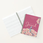 Gratitude Journaal | Roze Aquarel Bloemendesign Notitieboek (Binnen)