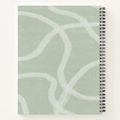 Gratitude Journal, aangepaste naam Green Sage Whit Notitieboek (Achterkant)