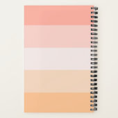 Gratitude Journal blush roze striped scriptnaam Notitieboek (Achterkant)