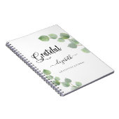 Gratitude journal eucalyptus greenery script notitieboek (Rechterzijde)