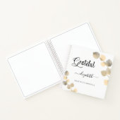 Gratitude journal golden eucalyptus scriptnaam notitieboek (Binnen)