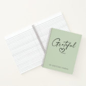 Gratitude Journal Grateful Heart Custom Ink Script Notitieboek (Binnen)