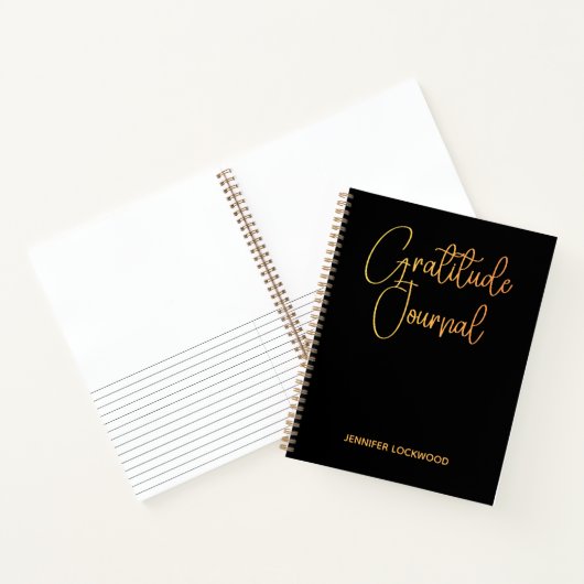 Gratitude Journal I Modern Calligraphy Notebook Notitieboek (Binnen)