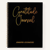 Gratitude Journal I Modern Calligraphy Notebook Notitieboek (Voorkant)