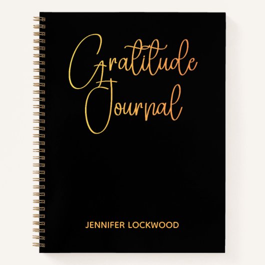 Gratitude Journal I Modern Calligraphy Notebook Notitieboek (Voorkant)