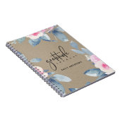 GRATITUDE JOURNAL KRAFT PINK BLUSH BLUE FLORAL NOTITIEBOEK (Rechterzijde)