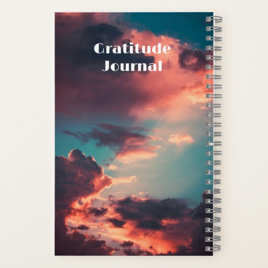 Gratitude Journal Notitieboek (Achterkant)