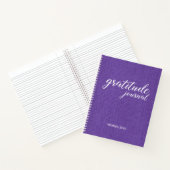 Gratitude Journal Paars Linen Foto - Aangepaste na Notitieboek (Binnen)