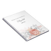 Gratitude journal roos gold floral Silver foliage Notitieboek (Rechterzijde)