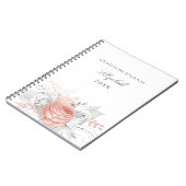 Gratitude journal roos gold floral Silver foliage Notitieboek (Linkerzijde)