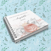 Gratitude journal roos gold floral Silver foliage Notitieboek