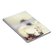 Gratitude Journal Slapende Kat Aanpasbare Tekst Notitieboek (Rechterzijde)