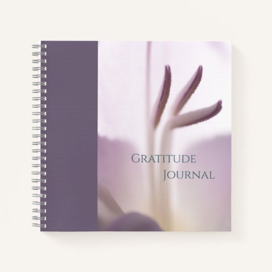 "Gratitude Journal" Soft Floral Spiral Notitieboek (Voorkant)