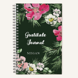 Gratitude Journal Waterverf Red en roze Notitieboek