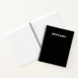 Gratitude Journal – Zwart & Wit Dankbaar Altijd Notitieboek