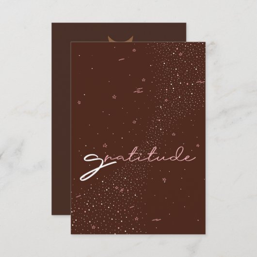 Gratitude-kaart Bedankkaart (Voorkant / Achterkant)