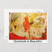 Gratitude-kaarten Briefkaart (Voorkant / Achterkant)