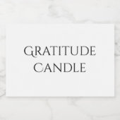 Gratitude-kaartenlabel Voedselcontainer Etiket (Enkel label)