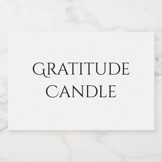 Gratitude-kaartenlabel Voedselcontainer Etiket (Enkel label)