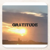 Gratitude Kartonnen Onderzetters (Voorkant)