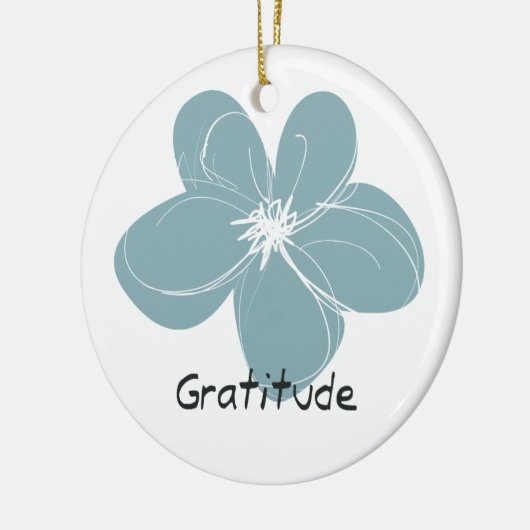 Gratitude Keramisch Ornament (Links)