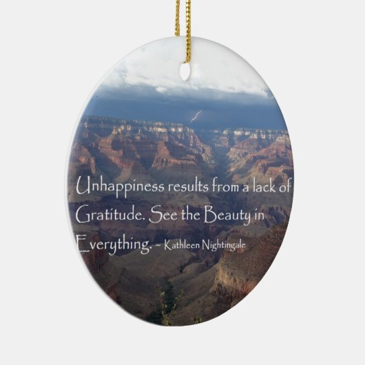 Gratitude Keramisch Ornament (Rechts)