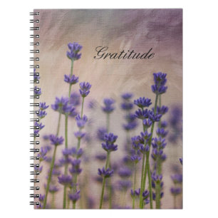 Gratitude Lavender Flowers Notitieboek