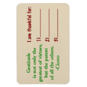 Gratitude Magnet Magneet (Verticaal)