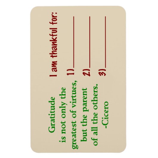 Gratitude Magnet Magneet (Verticaal)