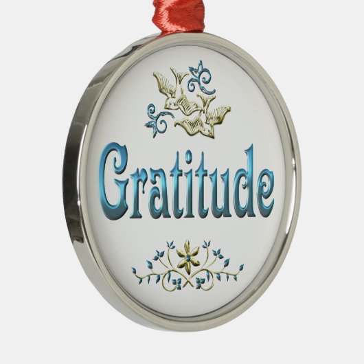 GRATITUDE METALEN ORNAMENT (Rechts)