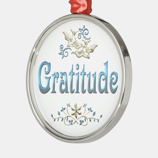 GRATITUDE METALEN ORNAMENT (Links)