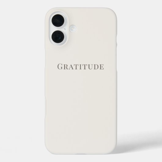 Gratitude – Minimal Typography  Case-Mate iPhone Case (Achterkant)