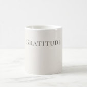 Gratitude – Minimal Typography Design Koffiemok (Center)