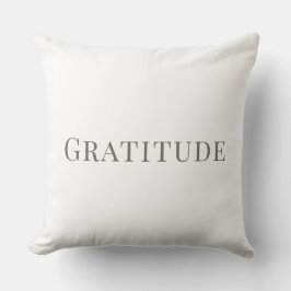 Gratitude – Minimal Typography Design Kussen