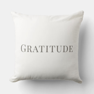Gratitude – Minimal Typography Design Kussen
