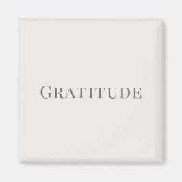 Gratitude – Minimal Typography Design Magneet