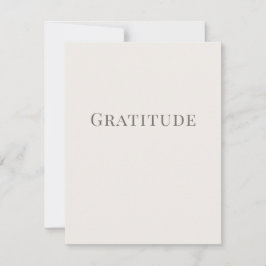 Gratitude – Minimal Typography Design Notitiekaartje