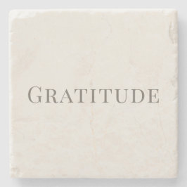 Gratitude – Minimal Typography Design Stenen Onderzetter