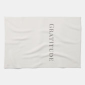 Gratitude – Minimal Typography Design Theedoek (Horizontaal)