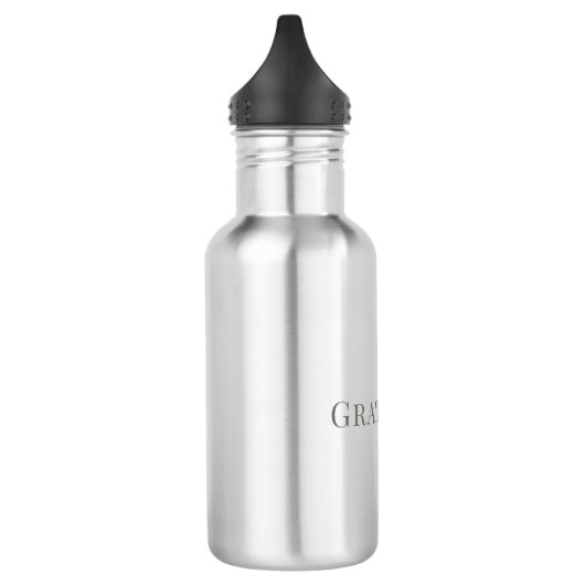 Gratitude – Minimal Typography Design Waterfles (Links)