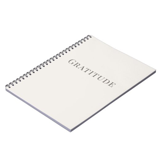 Gratitude – Minimal Typography Notitieboek (Linkerzijde)