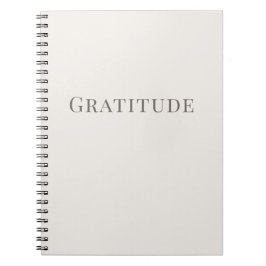 Gratitude – Minimal Typography Notitieboek
