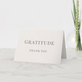 Gratitude - Minimalist  Bedankkaart
