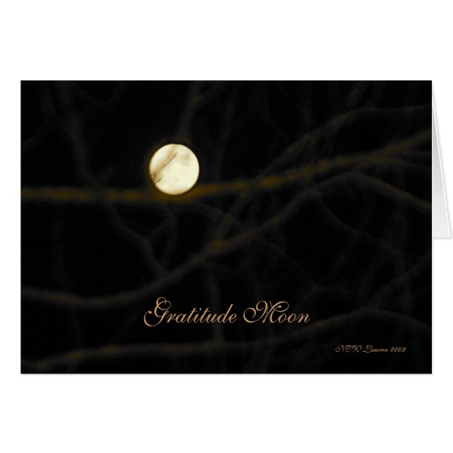 Gratitude Moon Card (Voorkant Horizontaal)