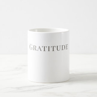 Gratitude Mug – Minimal Typography Design Koffiemok