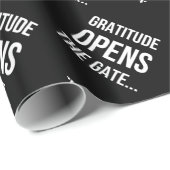 Gratitude opent het inspirerend citaat van Gate Cadeaupapier (Rol Hoek)