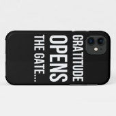Gratitude opent het inspirerend citaat van Gate Case-Mate iPhone Case (Achterkant (horizontaal))